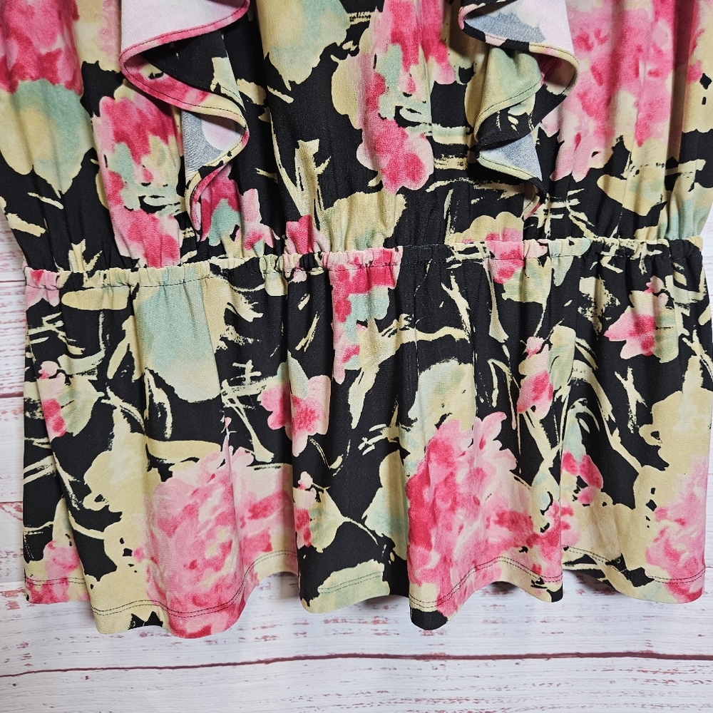 Lauren Ralph Lauren floral flutter sleeve blouse - Picture 15 of 15